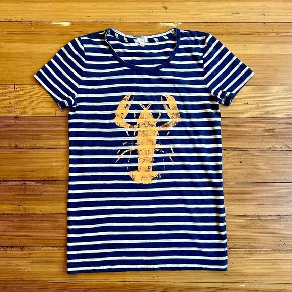 J. Crew Slub cotton Lobster short sleeve T-shirt. Size XS. - Picture 1 of 8